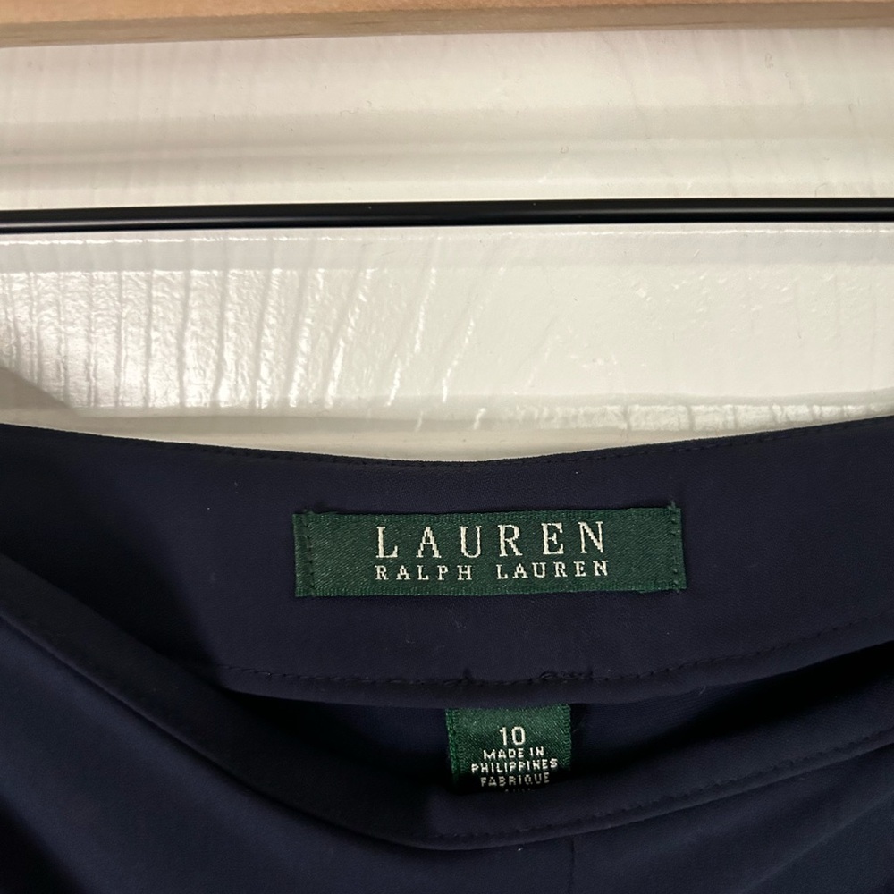 Lauren Ralph Lauren Woman’s‎ Skort Pleat Front Shorts High Rise Blue- Size 10 - Picture 3 of 3